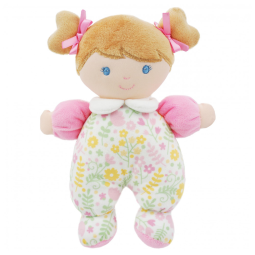 Boneca de Pelúcia Blossom da June Garden, Minha Primeira Boneca com Roupa Floral Rosa