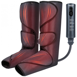 Massageador Elétrico de Compressão para Pernas e Pés 3 Modos e 3 Intensidades, Bivolt, CINCOM CM 030 UK, Preto