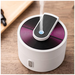 Mini Umidificador Ultrassônico Portátil 300mL, 110v, QIAODIREN, Branco