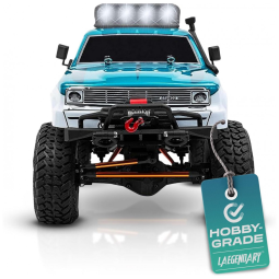 Laegendary Carrinho de Controle Remoto 4x4 Off Road, c, Luzes de LED, Recarregável,á Prova dÁgua, Azul