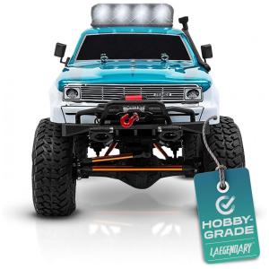 Laegendary Carrinho de Controle Remoto 4x4 Off Road, c, Luzes de LED, Recarregável,á Prova dÁgua, Azul