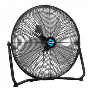 Ventilador de Piso Metal 50,8 cm Tornado Preto 3 Velocidades Alta Vazão 4750 CFM Inclinação 120° Modelo HI-FAN-20HVFF-1P, 110V