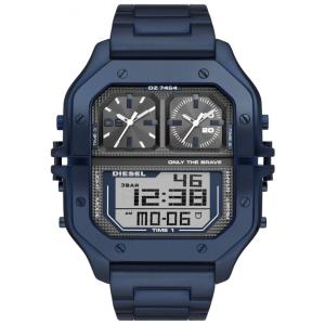Relógio Masculino Digital com Pulseira de Aço Inoxidável, Diesel DZ7464, Azul