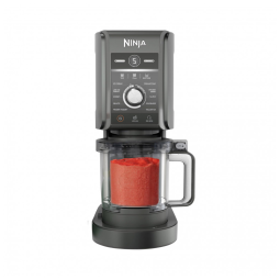 Sorveteira Ninja CREAMi Deluxe Dark Silver 2 Potes 710 ml 11 Programas XL NC501 110V