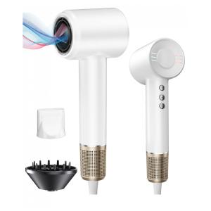 Secador de Cabelo Bopcal de Íons Negativos de Alta Velocidade 150.000 RPM para Secagem Rápida em 15 Minutos, Redução de 70% de Frizz