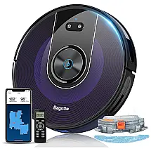 Bagotte Aspirador de Pó Robô, 2200Pa, Capacidade 300 mL, Recarregável, Preto