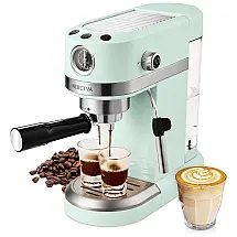 Máquina de Café Expresso 20 Bar Neretva com Vaporizador Embutido Aço Inoxidável 1350W 110V Bege