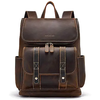 Mochila Vintage de Couro para