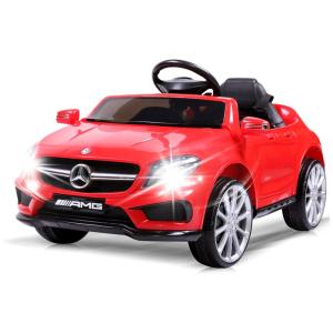 TOBBI Carrinho, Carro Elétrico Mercedes Benz AMG, 1 lugar, 12V, c, controle remoto, USB MP3, 5 km, h, 2 a 6 anos, Vermelho
