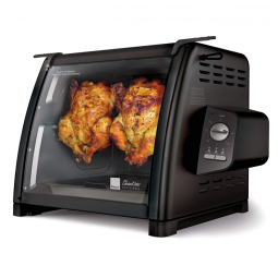 Churrasqueira Grill Rotisserie com Temperatura Ajustável, 110V 1500W, Ronco, Preta