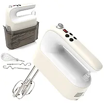Hand Mixer Batedeira de Mão com 9 Velocidades e Acessórios em Aço Inoxidável, 400W 110V, Azul