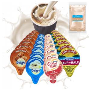 Creme para Café com Marcas e 4 Sabores Variados, Caixa com 72 Unidades de Cápsulas Líquidas