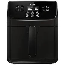 Fritadeira Elétrica 5L de Capacidade com 8 Funções e Livro de Receitas, 1700W, 110v, KOBI AF55LBLK, Preto
