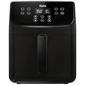 Fritadeira Elétrica 5L de Capacidade com 8 Funções e Livro de Receitas, 1700W, 110v, KOBI AF55LBLK, Preto
