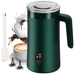 Espumador de Leite Ovetedot, 4 em 1, 400ml, Espuma Quente/Fria, Aquecedor Elétrico para Café, Latte, Cappuccino.