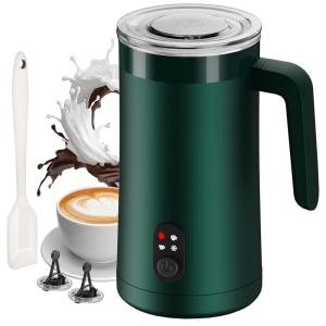 Espumador de Leite Ovetedot, 4 em 1, 400ml, Espuma Quente/Fria, Aquecedor Elétrico para Café, Latte, Cappuccino.