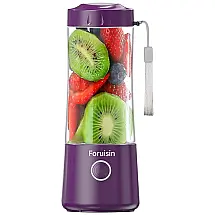 Liquidificador Portátil Foruisin 400mL com Carregamento USB, 110V, Roxo