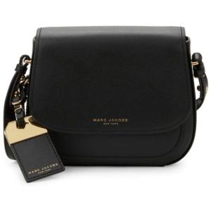 Bolsa Feminina de Couro Alça Crossbody, MARC JACOBS, Preto