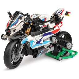 Kit de Construção Moto RR com 912 Peças para 6 Anos ou mais, TOY PLAYER, Branco