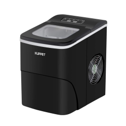 Máquina de Gelo KUPPET, Produz 12kg, Dia 9 Cubos, 6 min, Preto 110V