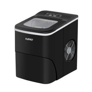 Máquina de Gelo KUPPET, Produz 12kg, Dia 9 Cubos, 6 min, Preto 110V