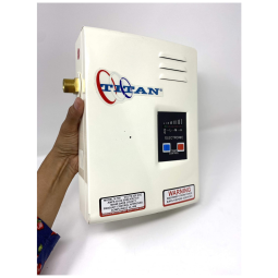 Aquecedor de Água Tankless Digital Titan Branco Eletrônico 10.8kW Vazão 7.6L/min Parede N-100 220V