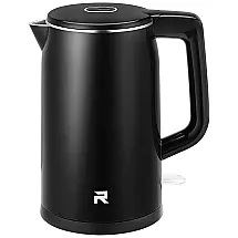 Chaleira Elétrica 1.7L com Desligamento Automático e Proteção, 1500W, 110v, RAXMETRY, Preto