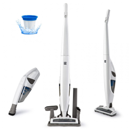 Aspirador de Pó sem Fio com Acessórios, Silencioso e Farol de LED Ideal para Pets, 110V, Kenmore DS1030, Branco