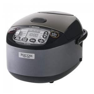 Panela de Arroz Elétrica até 5,5 Xícaras não Cozidas com Função de Aquecer, 110V 770W Zojirushi NL GAC10 BM, Preta