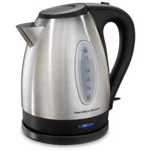 Chaleira Elétrica, 1,7L, Aço Inoxidável, 110v, HAMILTON BEACH 40880, Prateado