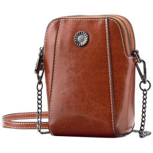 TRODANCE Bolsa Feminina de Ombro em Couro , Marrom