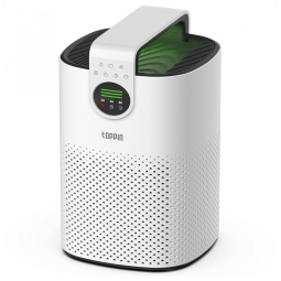 TOPPIN Purificador de Ar Automático com Filtro HEPA H13, Área 43 m2, 110V, Branco