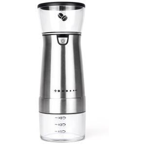 Moedor de Café e Grãos Elétrico Profissional 150g, Aço Inoxidável, 110v, SAVORLIVING SK 264, Branco