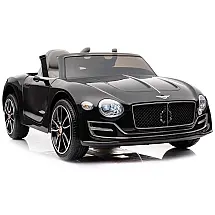 Carro Elétrico Infantil Bentley EXP12 a Bateria 12V com Motor Duplo, 2 Velocidades e Luz LED, Kidsera, Preto
