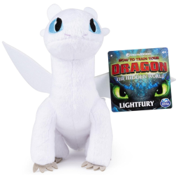 DreamWorks Dragons, Lightfury Pelúcia Premium, para Crianças a partir de 4 anos