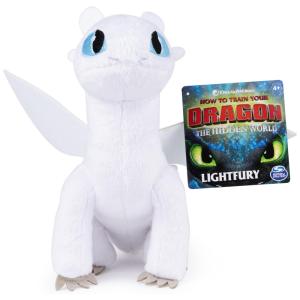 DreamWorks Dragons, Lightfury Pelúcia Premium, para Crianças a partir de 4 anos