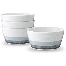 Conjunto de Tigelas, Estilo Moderno com 4 Peças, Capacidade de 740mL, Material de Porcelana e Formato Redondo, Noritake G017-500D
