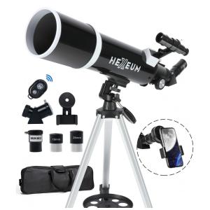 Telescópio para Adultos e Astrônomos Iniciantes,80mm Diâmetro 600mm Totalmente Revestido com Coeficientes de Transmissão Elevados