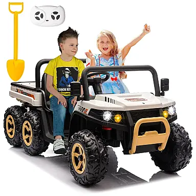 Caminhão Basculante Elétrico Infantil 6x6,