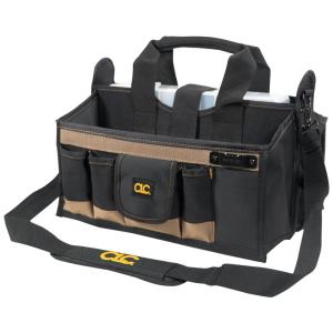 Bolsa de Ferramentas Organizadora com 16 Compartimentos, CUSTOM LEATHERCRAFT 1529, Preto