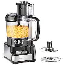 Processador de Alimentos, capacidade de 2,8L, com bocal extra largo, 450W, preto, 110v, HAMILTON BEACH 70725A, Preto