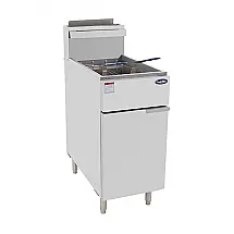 Fritadeira Profissional a Gás com 3 Cestas de Capacidade, Aço Inoxidável, 102000 BTU, Cook Rite