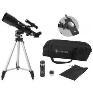 Telescópio Astronômico 18x45 com Adaptador Digiscoping para Smartphone, Zhumell Z60, Preto