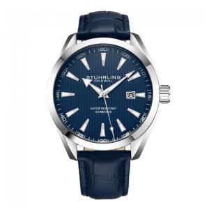 Relógio Masculino Stuhrling Forte 3953 Quartzo 42mm, Azul