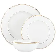 Aparelho de Jantar, Elegância e Sofisticação para Sua Mesa com 3 Peças, Formato Redondo e Material de Porcelana, LENOX 853808