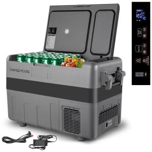 Geladeira, Cooler Portátil Automotivo 40L, com Controle de Temperatura, 60W, 12V, CHANGE MOORE, Cinza