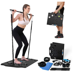 Kit de Acessórios Multifuncionais para Treino em Casa, 11 Peças, BARWING, Preto