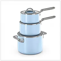 Ninja NeverQuit 6-Piece Ceramic Cookware Set. Iceland Blue. CQ19006BL4 Iceland Blue 6-piece