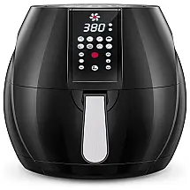Fritadeira Elétrica AirFryer 8.9L com Desligamento Automático e Temporizador, 110v, FAMIWORTHS, Preto