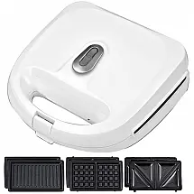 SHBV Sanduicheira Antiaderente c, 3 placas, 750W 220V, branco